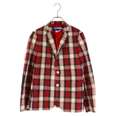 JUNYA WATANABE COMME des GARCONS (ジュンヤワタナベ コムデギャルソン) 2B チェック柄テーラードジャケット レッド/イエロー WE-J022のサムネイル