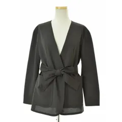 【TOMORROWLAND】13079207403 ポリエステルリネン ノーカラージャケット