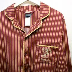 Harry Potter ハリーポッター グリフィンドール ホグワーツ 開襟シャツ スリーピングシャツ 古着 vintage ストライプ マルチストライプ