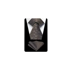 [HISDERN] ネクタイ メンズ セット ブランド ビジネス ブラウン 花柄 就活 卒業式 入学式 人気 通販 シルク