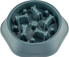 KOUKOA ペットボウル 早食い防止 食器 健康管理 肥満防止 ゆっくりフードボウル スローフード 中型犬 大型犬( グリーン)