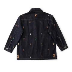 【本日限定特価】Louis Vuitton × Pharrell コラボ デニムシャツ ポートレート刺繍 カジュアルジャケット XS-L [本日特価|新品未使用品]