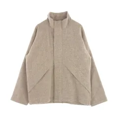 AURALEE オーラリー ジャケット 22AW A22AB01DT  WOOL HAIRLINE LIGHT TWEED ZIP BLOUSON #TOP IVORY ウール ヘアラインツイード ジップブルゾン ベージュ系【中古】のサムネイル