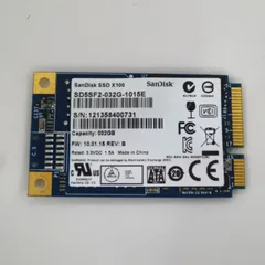 【中古動作品】SanDisk SSD mSATA 32GB SD5SF2-032G-1015Eのサムネイル