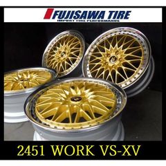 【2451】★T00506095▲未使用品 WORK VS-XV▲19x8J 5穴 PCD114.3 +46▲4本