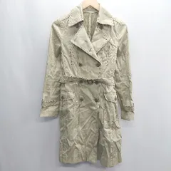 ◇ ◎ ⊂ MACPHEE マカフィー 長袖 トレンチコート サイズ表記なし グリーン系 レディース E  【1409100051285】