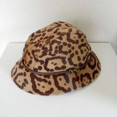 COACH コーチ ハラコ ハット レオパード柄 P/S （w-1757）