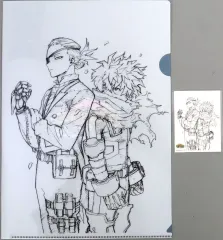 【中古】グッズセット 緑谷出久＆ジュリオ・ガンディーニ ステッカー＆A4クリアファイルセット 「僕のヒーローアカデミア THE MOVIE ユアネクスト」