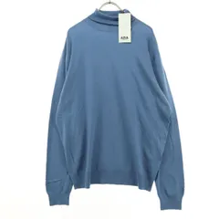 未使用 AZUL by moussy アズールバイマウジー 長袖 タートルネック セーター M ブルー レディース 古着