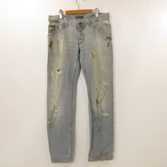 DOLCE&GABBANA グラフィティ ペイント デニムパンツ イタリア製 楽天市場】DOLCE&GABBANA 01AW GRAFFITI JEANS 安全ピン装飾