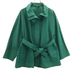 UNIQLO:C ユニクロシー スタンドカラーオーバーサイズ コート M グリーン クレア・ワイト・ケラー レディース 古着