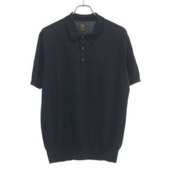 BATONER バトナー 4SEASON WOOL POLO HALF SLEEVE  ニットポロシャツ BN-22SM-045 ブラック 2