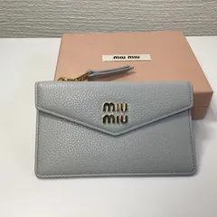 MiuMiu ヴィッテロダイノレザー カードホルダー フラグメントケース 財布 カードケース - メルカリ