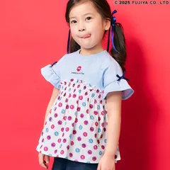 子供服 チュニック peko&poko 半袖 キッズ 女の子 Tシャツ トップス カットソー ワンピース 夏 春 ペコちゃん かわいい おしゃれ セラフ 綿100% 140cm 130cm 120cm 110cm 100cm 90cm 秋 夏服