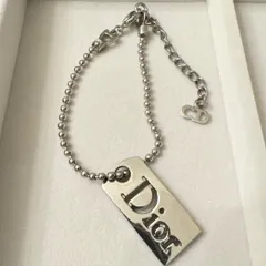 ディオール ロゴプレート ボールチェーン ブレスレット【Christian Dior】