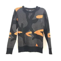 【中古】1PIU1UGUALE3 1PIU1UGUALE3 big camo crew サイズⅢ ブラック×オレンジ[92]のサムネイル