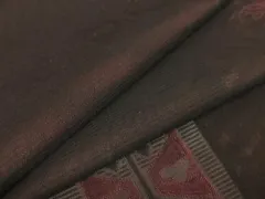 平和屋着物＊夏物　小紋　絽　幾何学文様　洗える着物　AAAX9952jd