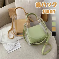 レディース ショルダーバッグ クリアバッグ 見せバッグ 透明 ビニール PVC 痛バッグ PU スマホポーチ 肩掛け 斜めがけ 手提げ クリア 透明 防水 オシャレ シンプル 無地 ポーチ付き 小物入れ 2点セット 3way 小さめ 軽い 軽量 韓国 高校生