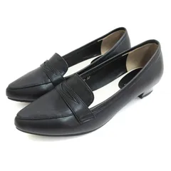 オリエンタルトラフィック ORIENTAL TRAFFIC 22SS ポインテッドトゥ レインパンプス ローファー 37 ブラック 250729E 靴