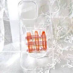 iPhone16 14 14Pro Plus MAX 15 SE 12 mini 13 plus ハンドメイド　お花柄　テラコッタ色　iPhoneケース　アイフォンケース　スマホカバー　Android レジンスマホケース　ギャラクシー　韓国　ビンテージ