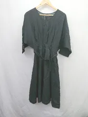 ◇ ◎●未使用● ⊂ merlot plus メルロープリュス 透け感 長袖 膝下丈 ワンピース サイズF ブラック系 レディース E  【1506190006512】のサムネイル