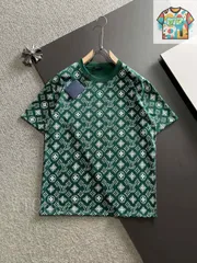 【今日特価】Louis Vuitton 2025SS グリーン T シャツ（ユニセックス）-3