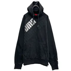 PUMA プリント スウェット パーカー プーマ XL ブラック ビッグサイズ プルオーバー 古着卸 アメリカ仕入 a610-5014