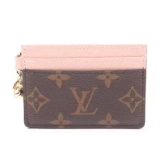 ルイ・ヴィトン LOUIS VUITTON カードケース ポルトカルト LVチャーム モノグラム M82739 ローズバレリーヌ レザー ポルト カルト・LV チャーム レディース Used A