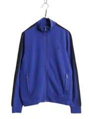 【お得なクーポン配布中!】 00s ポロ ラルフローレン スウェット トラック ジャケット メンズ M / オールド フルジップ 裏起毛 ジャージ トレーナー ブルゾン ツートン