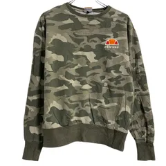 ellesse ロゴスウェット トレーナー S マルチカラー エレッセ プルオーバー 迷彩 総柄 古着卸 アメリカ仕入 a612-6791のサムネイル