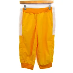ルコックスポルティフ クロップドパンツ ボトムス 大きいサイズ スポーツウエア レディース Oサイズ オレンジ le coq sportif 【中古】