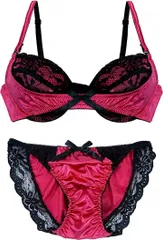 Moca＆Bunny ブラジャー ショーツ セット 上下 レディース( ピンク,  B70)