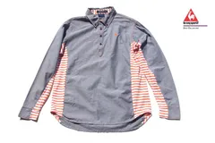 【中古】 ルコックスポルティフゴルフ LE COQ SPORTIF GOLF コットンボタンダウンプルオーバー長袖シャツ メンズゴルフウェア LL