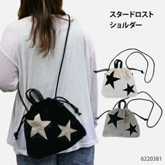 ショルダーバッグ レディース ドロスト ボア ショルダー バッグ タウン ミニ スター 星 ファー ふわふわ 冬 巾着 学生 主婦 OL お出かけ ドローストリング ドローコード ポップ かわいい j32-10