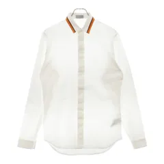 Dior HOMME (ディオールオム) 比翼ボタン スタンダードカラー ロングスリーブ 長袖シャツ ホワイト 733C570K1223のサムネイル