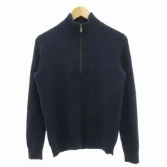 エポカ ウォモ EPOCA UOMO ハーフジップニット セーター 長袖 プルオーバー 46 XL 紺 ネイビー /GVのサムネイル