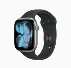 「新品」Apple Watch Series 11 GPSモデル 42mm MEQW4J/A [スペースグレイ・ブラックスポーツバンド S/M] スマートウォッチ