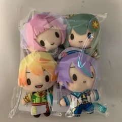 【むつ86-1035】プロセカ ふわぷち マスコット サンリオ 4種コンプセット ワンダーランズ×ショウタイム