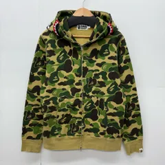 希少 正規品 アベイシングエイプ カモ フーディ エイプ ボアシャークパーカー A BATHING APE アベイシングエイプ Shark Hoodie シャーク