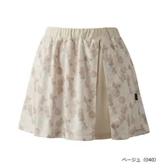 【新品】prince（プリンス）レディース テニス スカート 吸水速乾・UPF50＋・制電 マイクロピケ 素材 テニスウエアー　ベージュ　WS5320-040