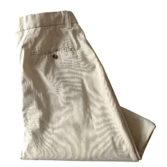■古着 Polo by Ralph Lauren ポロバイラルフローレン ポロチノ ツイルパンツ ベージュ 実寸W34L32【L5148】