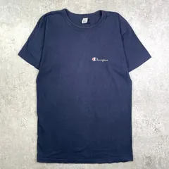 80年代 トリコタグ USA製 Champion チャンピオン ワンポイントロゴプリントTシャツ ロング丈 メンズL 