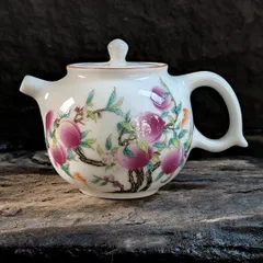 水注■朱泥水注 桃実壺 水次 人物絵 桃型 急須 水滴 古玩 唐物 中国骨董品■ 唐物 朱泥 急須 直上江水流孟臣 紫砂 紫泥 茶壷 茶器 煎茶道具