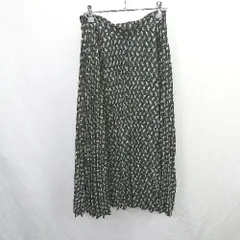 ◇ ⊂ UNITED ARROWS ユナイテッドアローズ 総柄 ロング フレア スカート サイズ表記なし ブラック系 レディース E  【1506190002828】