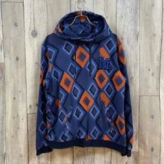 MLB メジャーリーグベースボール 総柄 プルオーバー スウェット パーカー