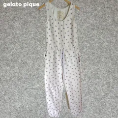 gelato piqué 花柄オールインワン ホワイト Fサイズ