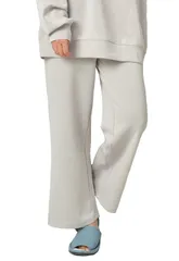 [アウニイ] ダンボールニット パジャマ レディース ルームウェア ボトムス ワイドパンツ 腰紐 パンツ 部屋着 マタニティ ネグリジェ ナイトウェア ロング 丈 普段着 素材 産前 産後 ロング 丈 8338 (GRY [グレー / 8338] [L-LL]