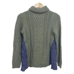美品 Cygne シーニュ ウール 長袖 ポワン ニット セーター アイボリー レディース 古着 中古 美品 Cygne シーニュ ウール 長袖 ポワン ニット セーター