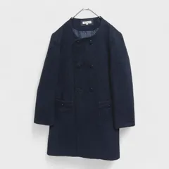 【Rope Picnic】【ロペピクニック】『ノーカラーロングコート』 アウター ネイビー (38) 商品A7 管理A