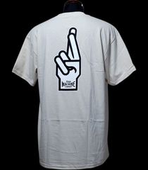 LoserMachine ルーザーマシーン Tシャツ (GOOD LUCK FINGERS) T-shirt カラー：クリーム 5,940円(内税)